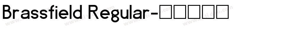 Brassfield Regular字体转换
